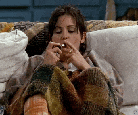 Monica Geller (Courtney Bass Cox) // S03E01 – ‘The One with the princess Leia fantasy‘ // __ Rocket Copywriting //