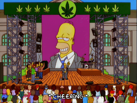 Homer Simpson (Dan Castellanetta) en Phish (band) // S13E16 – ‘Weekend at Burnsie’s’ // __ Rocket Copywriting //