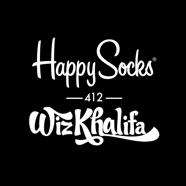 Happy Socks x Wiz Khalifa collab logo // posted by __ Rocket Copywriting // Happy Socks x Wiz Khalifa collab logo // posted by __ Rocket Copywriting //