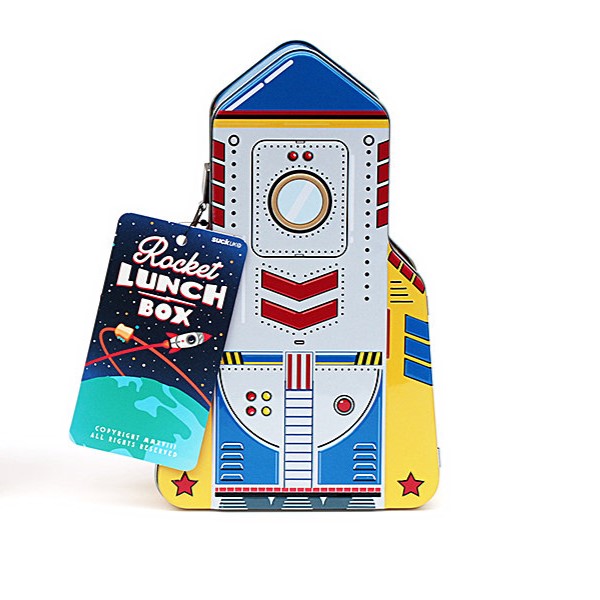 SUCK UK - Rocket lunch box - label // posted by __ Rocket Copywriting //