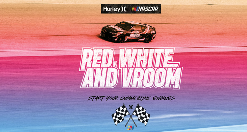 Hurley x Nascar campaign - right part of header // __ Rocket Copywriting //